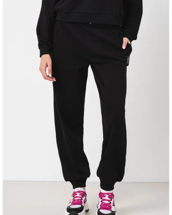 Pantaloni de trening cu snur, Negru
