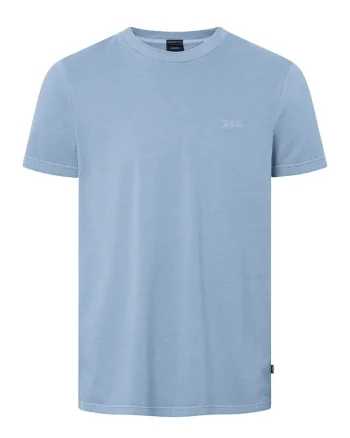Tricou regular fit cu guler rotund 30037370, Albastru