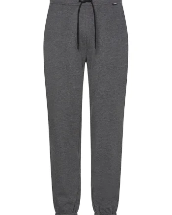 Pantaloni sport conici cu detalii contrastante, Gri melange