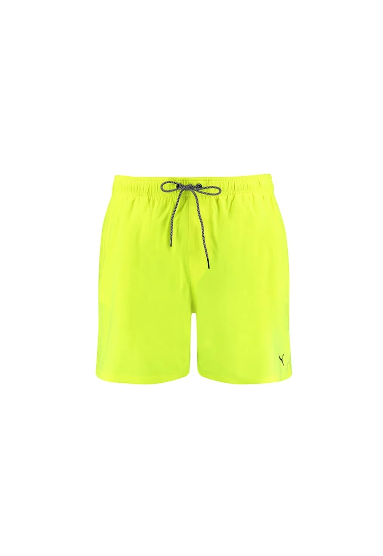 Pantaloni scurti de baie cu snur in talie, Galben
