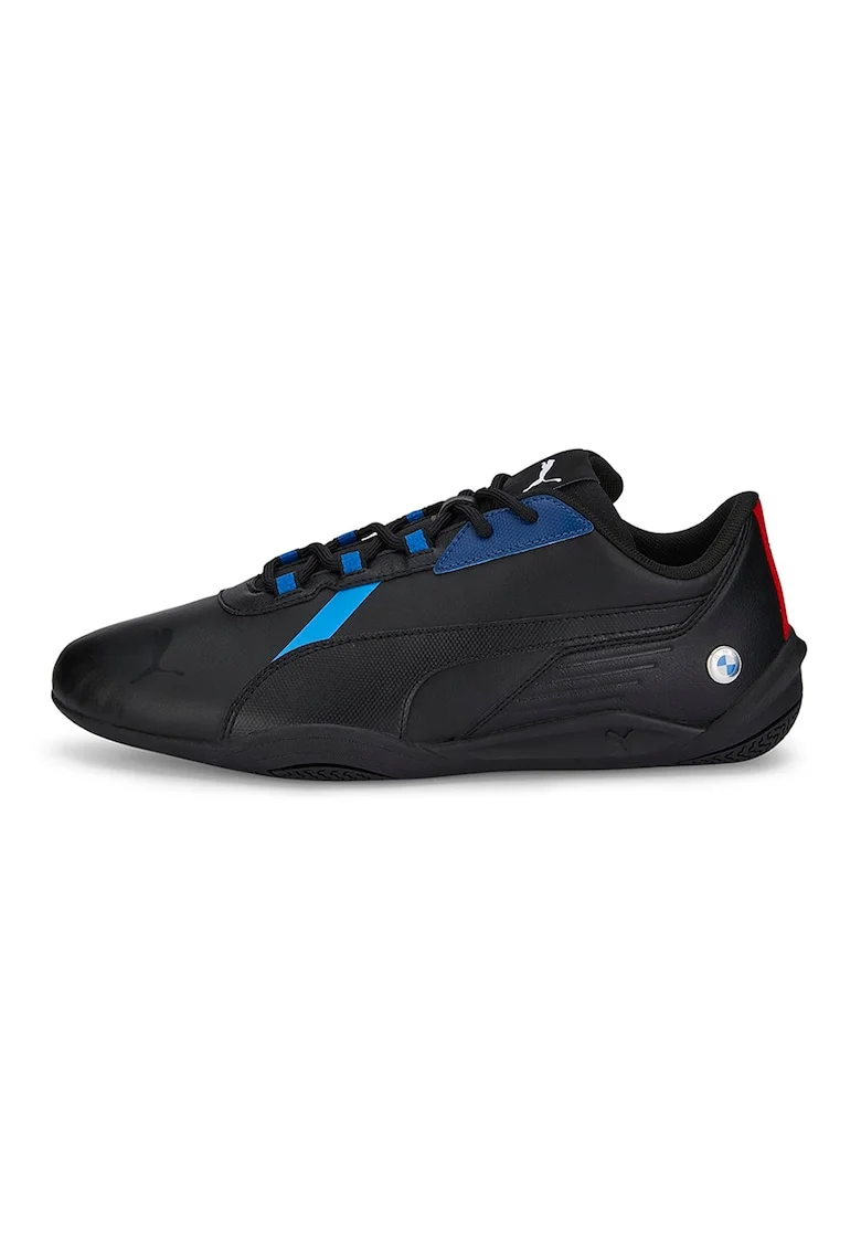 Pantofi sport de piele ecologica BMW Motorsport, Negru/Albastru