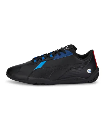 Pantofi sport de piele ecologica BMW Motorsport, Negru/Albastru