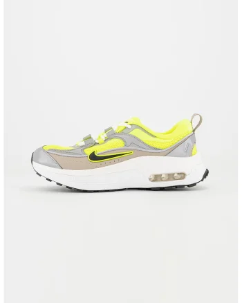 Pantofi sport cu insertii de piele ecologica Air Max Bliss, Gri/Verde neon