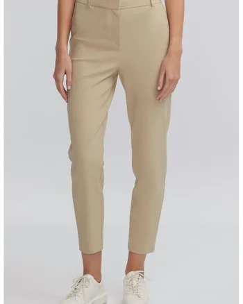 Pantaloni skinny crop, Bej