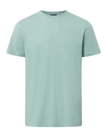 Tricou regular fit cu guler rotund 30035985, Albastru deschis