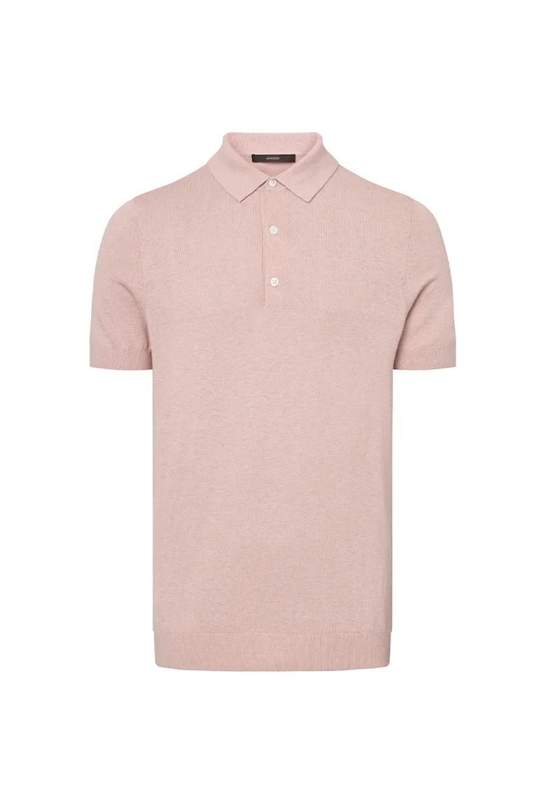 Tricou regular fit cu guler polo 30041050, Roz