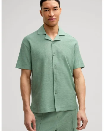 Cămașă regular fit cu mânecă scurtă, Verde