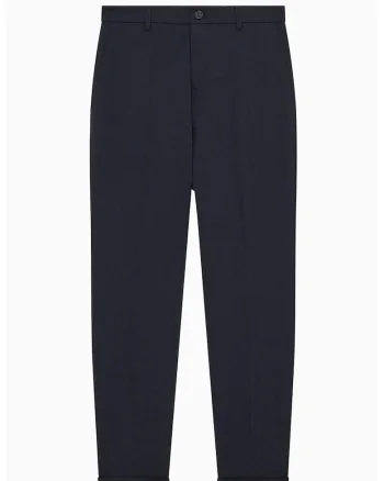 ,Pantaloni slim-fit cu buzunare laterale, Albastru inchis