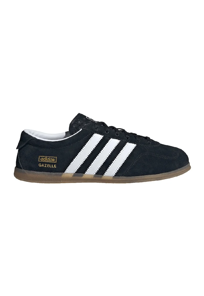 Pantofi sport din piele intoarsa Gazelle Lo Pro, Alb/Negru