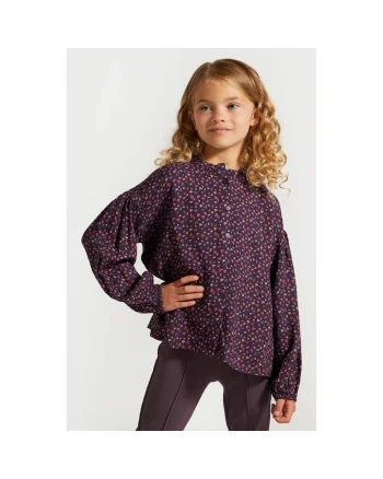 Bluza cu nasturi si imprimeu floral