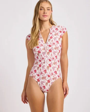 Seafolly costum de baie dintr-o singură piesă pentru femei Zip Front