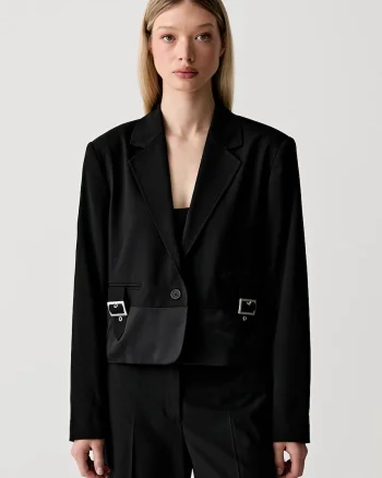 Karl Lagerfeld Jeans sacou cu un singur rând de nasturi pentru femei