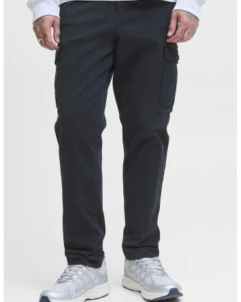Pantaloni cargo din amestec de bumbac, Albastru ultramarin