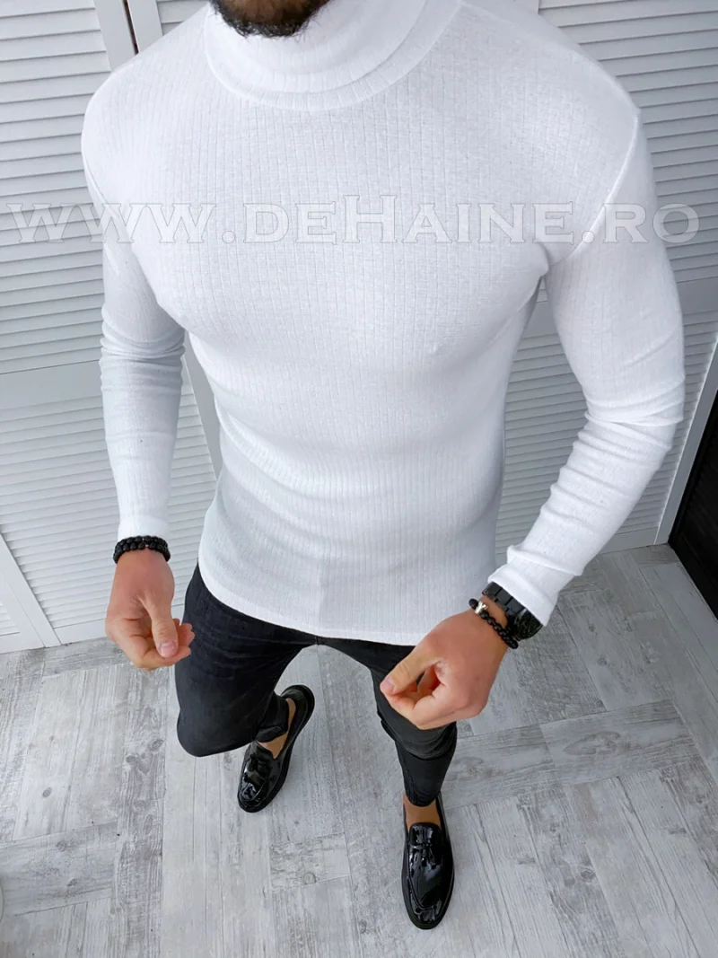 Helanca barbati alba slim fit cu defect 2746 119-3