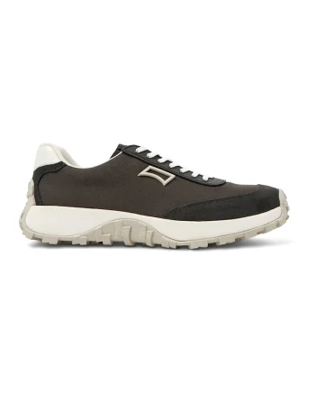 Pantofi sport cu piele nabuc Drift Trail, Gri inchis