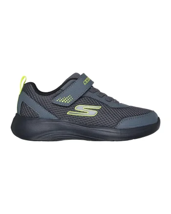Pantofi sport cu logo si inchidere velcro Selectors-Reset Achieved, Gri carbune