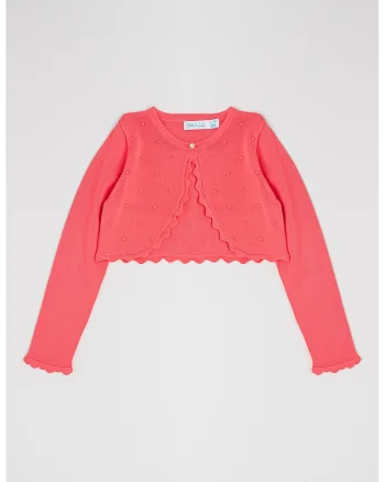 Bolero cu aspect texturat, Fucsia