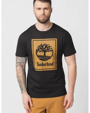 Tricou din bumbac cu imprimeu logo, Negru/Caramel