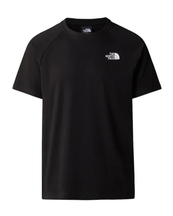 Tricou cu decolteu rotund, Negru/Albastru