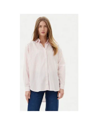Camasa dama  PL304975, Bumbac, Roz, Roz