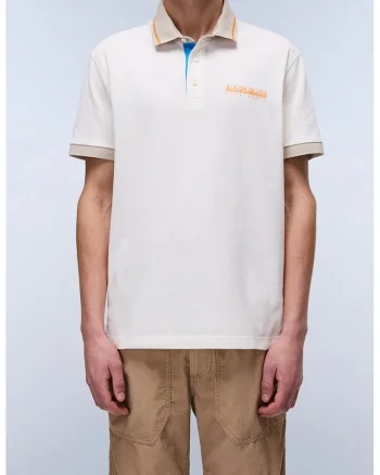 Tricou polo cu croiala regular-fit Zeri, Alb