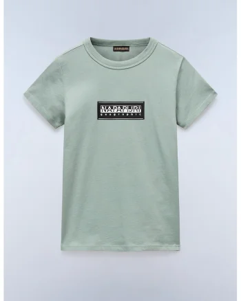 Tricou cu logo Chamois, Verde pal