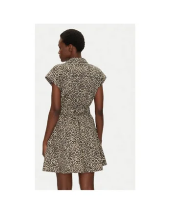 Camasa stil rochie dama  251-REVAM, Bumbac, Maro, Maro