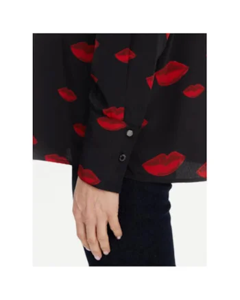 Camasa dama  251-CKISS.F, Poliester, Negru, Negru