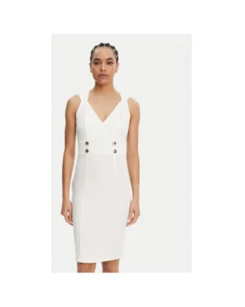Rochie dama  CFC0019924002, Poliester, Alb, Alb