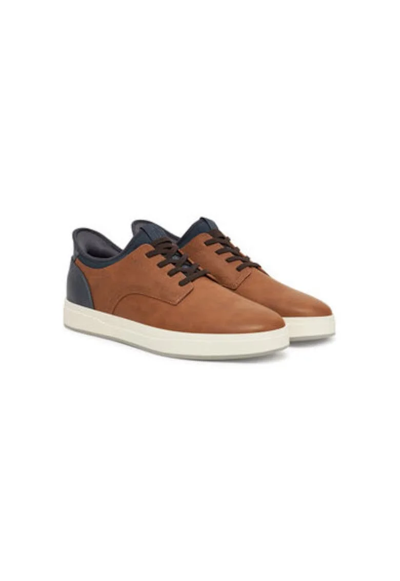 Pantofi sport barbati  13899336, Piele ecologica, Maro