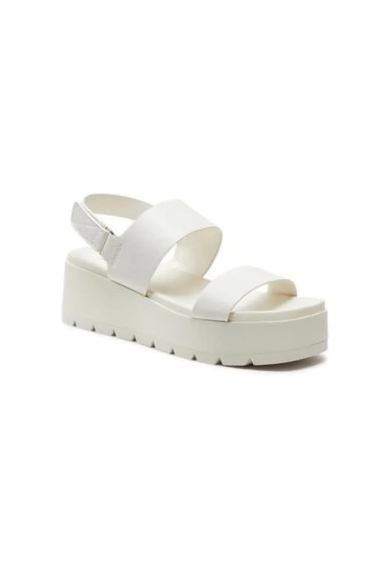 Sandale dama  13713130, Piele ecologica,Alb