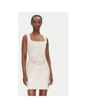 Rochie dama  CFC0124908003, Poliester, Bej, Bej