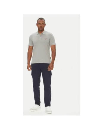 Tricou Polo barbati  NP0A4GB4H621, Bumbac, 3XL INTL, Gri