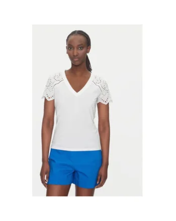 Bluza dama  251-DMATY, Bumbac, Alb, Alb