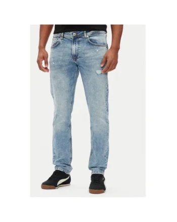 Pantaloni barbati  PM207390RI7, Bumbac/Elastan, Albastru, Albastru