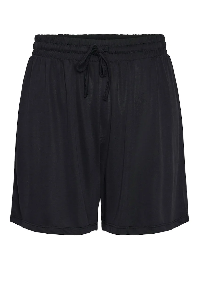 Pantaloni scurti dama  17148783, Viscoza/Poliester, Negru, Negru