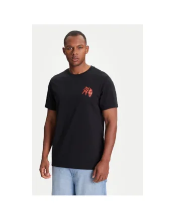 Tricou barbati  10027726-A01, Bumbac, Negru, Negru