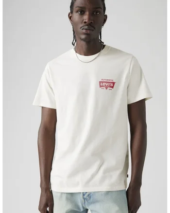 Tricou regular-fit cu logo, Rosu/Alb murdar