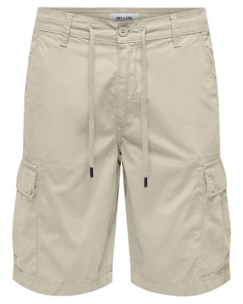 Pantaloni scurti barbati  Sons, 22029214, Bumbac, Bej, Bej