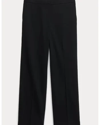 Pantaloni drepti cu pliuri, Negru