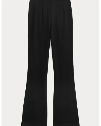 Pantaloni slim fit cu talie inalta, Negru