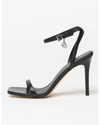Sandale din piele cu toc stiletto Liana, Negru