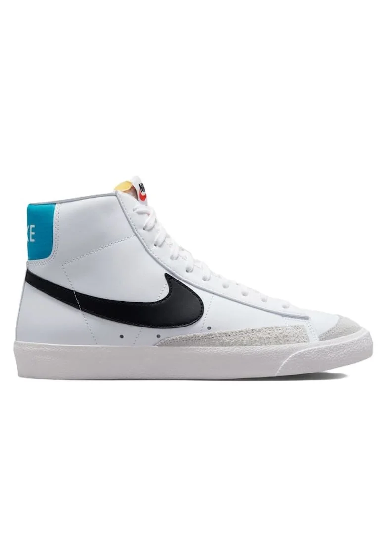 Pantofi sport barbati  BLAZER MID '77 VNTG, Piele naturala, Alb,