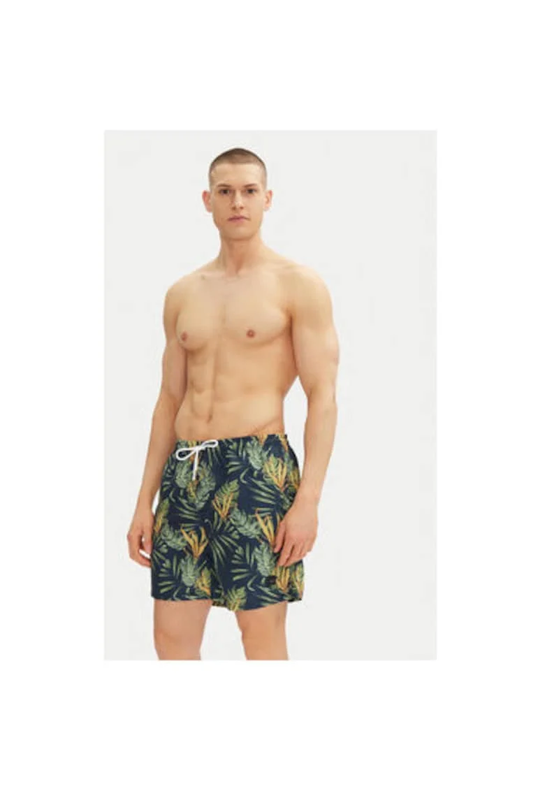 Pantaloni scurti de baie barbati  INTONINO 70-890, Poliester, Verde, Verde