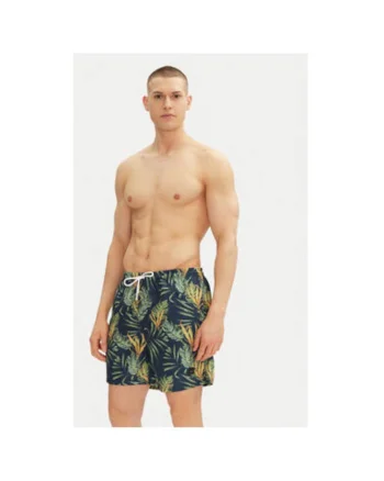 Pantaloni scurti de baie barbati  INTONINO 70-890, Poliester, Verde, Verde