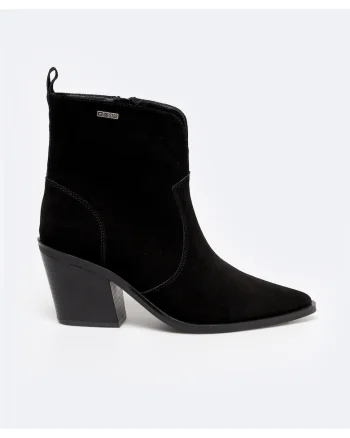 Botine cowboy din piele intoarsa
