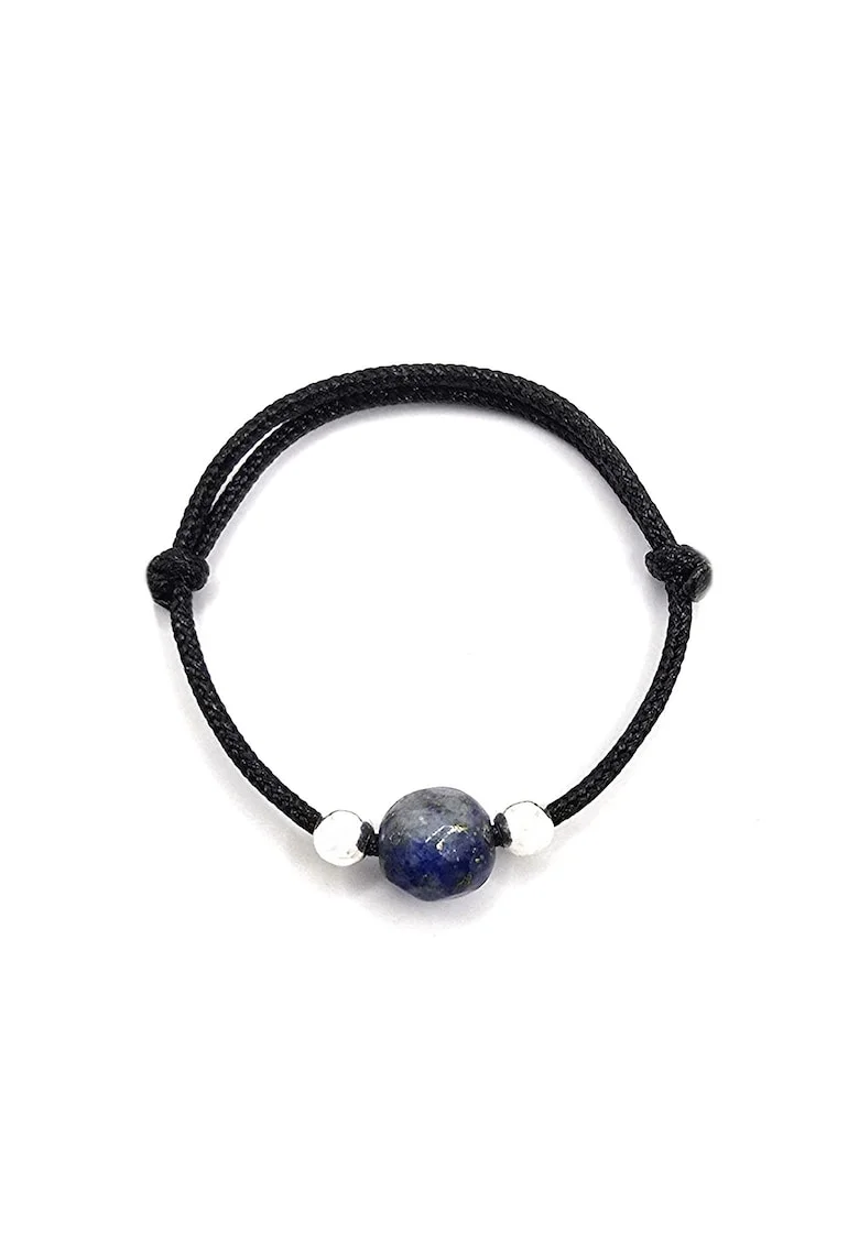 Inel handmade, ajustabil, din argint 925,  pietre sempretioase lapis lazuli, albastru