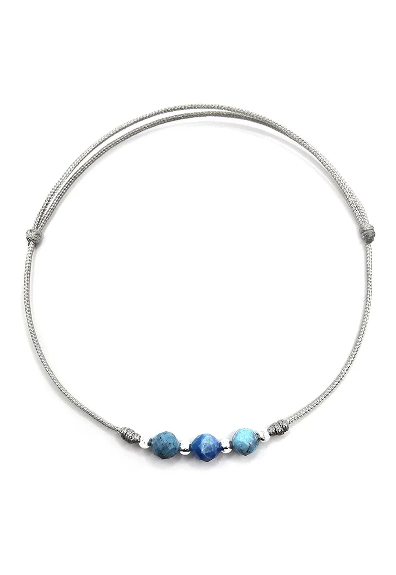 Bratara handmade, ajustabila, din argint 925,  pietre sempretioase turcoaz, multicolor