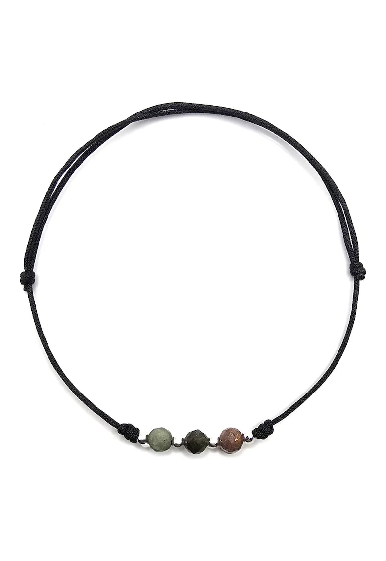 Bratara handmade, ajustabila, din argint 925,  pietre sempretioase turmalina, multicolor