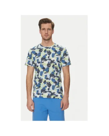 Tricou barbati  20717778, Bumbac, Albastru, Albastru